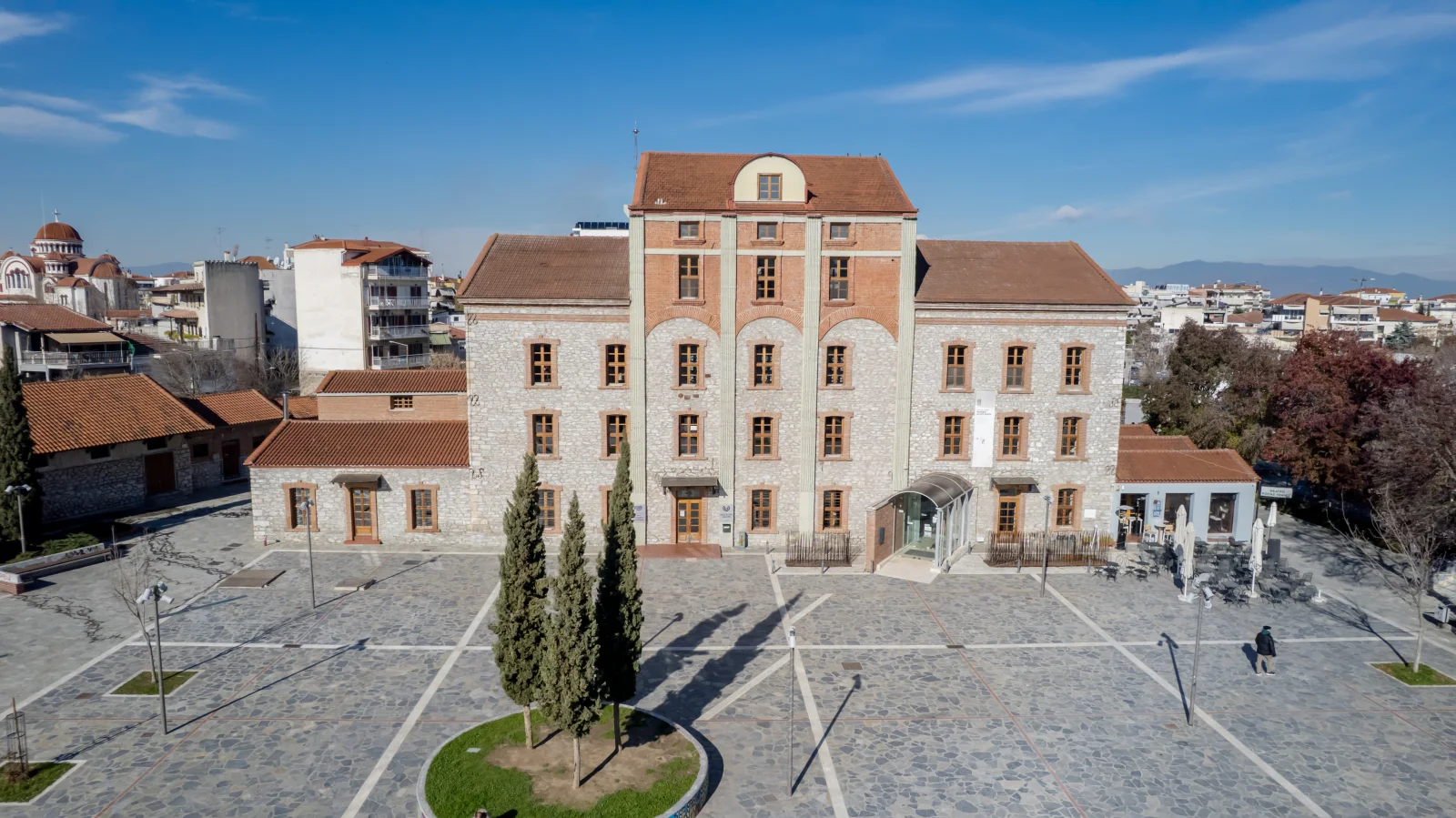 Drone photography — museum building — ORIA.FILMS